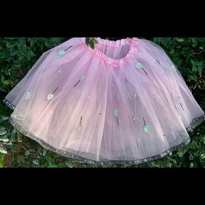 Teen- Women, Sparkly Tutu with Fairy lights, Pink